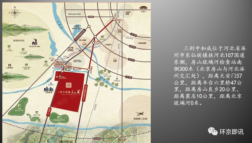 涿州三利中和城楼盘位置图