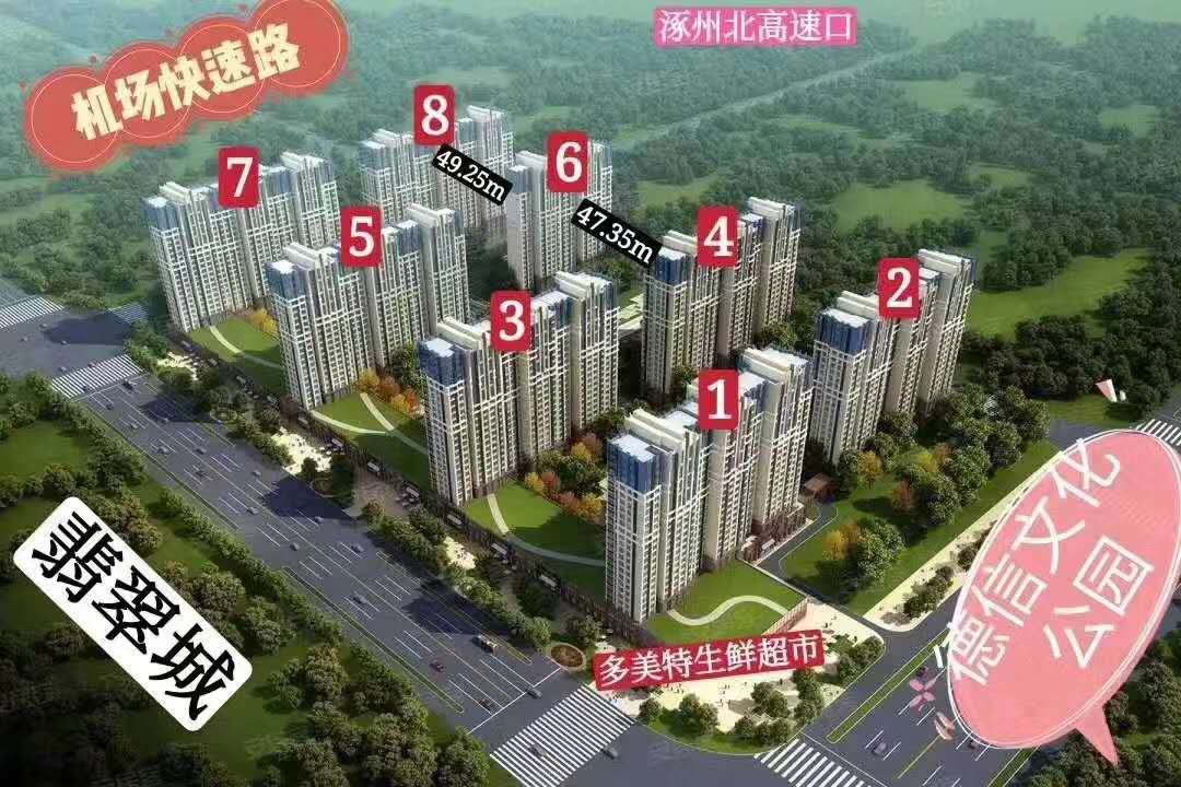 涿州四季北岸新房楼座位置规划图