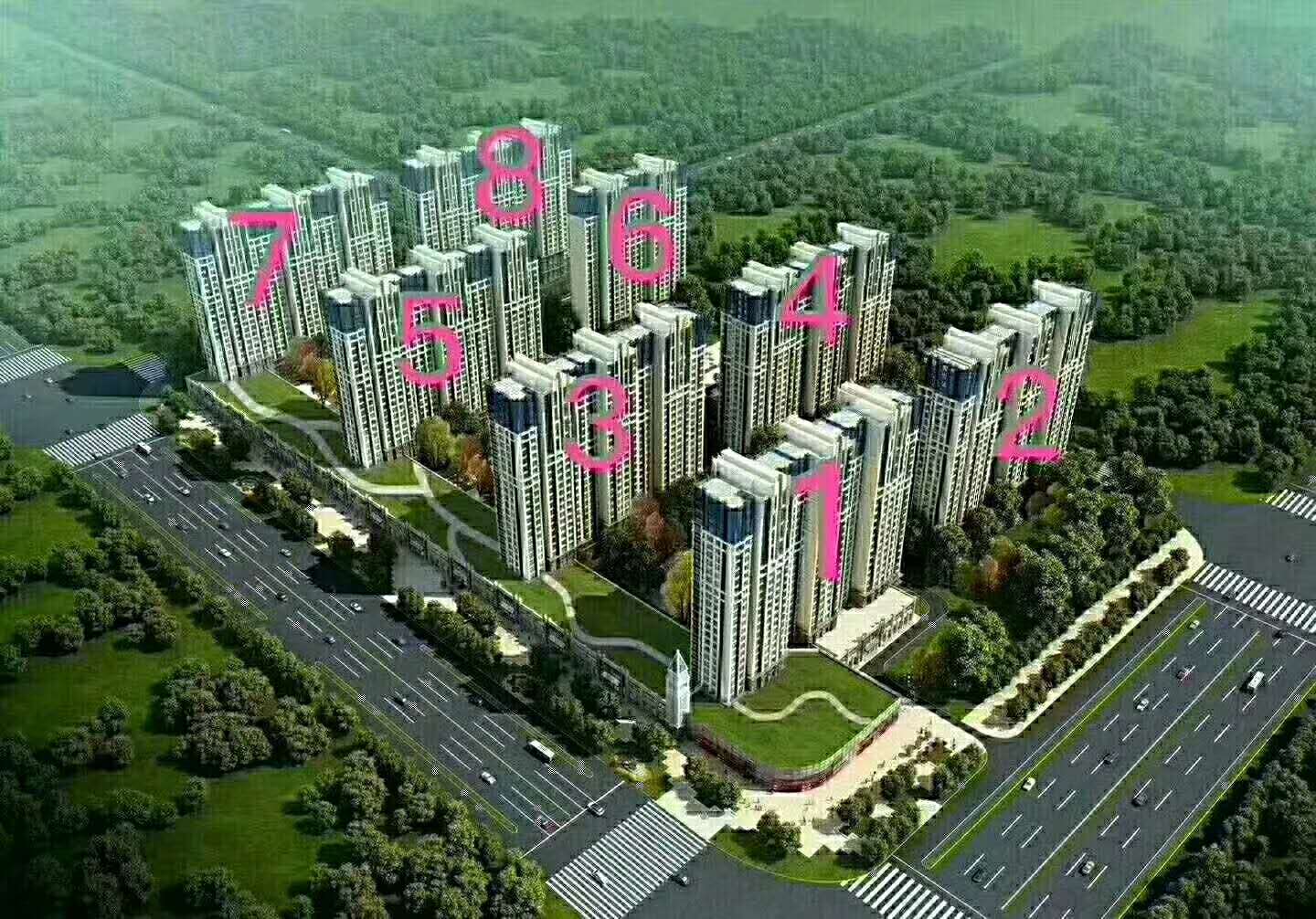 涿州翡翠华府规划沙盘图