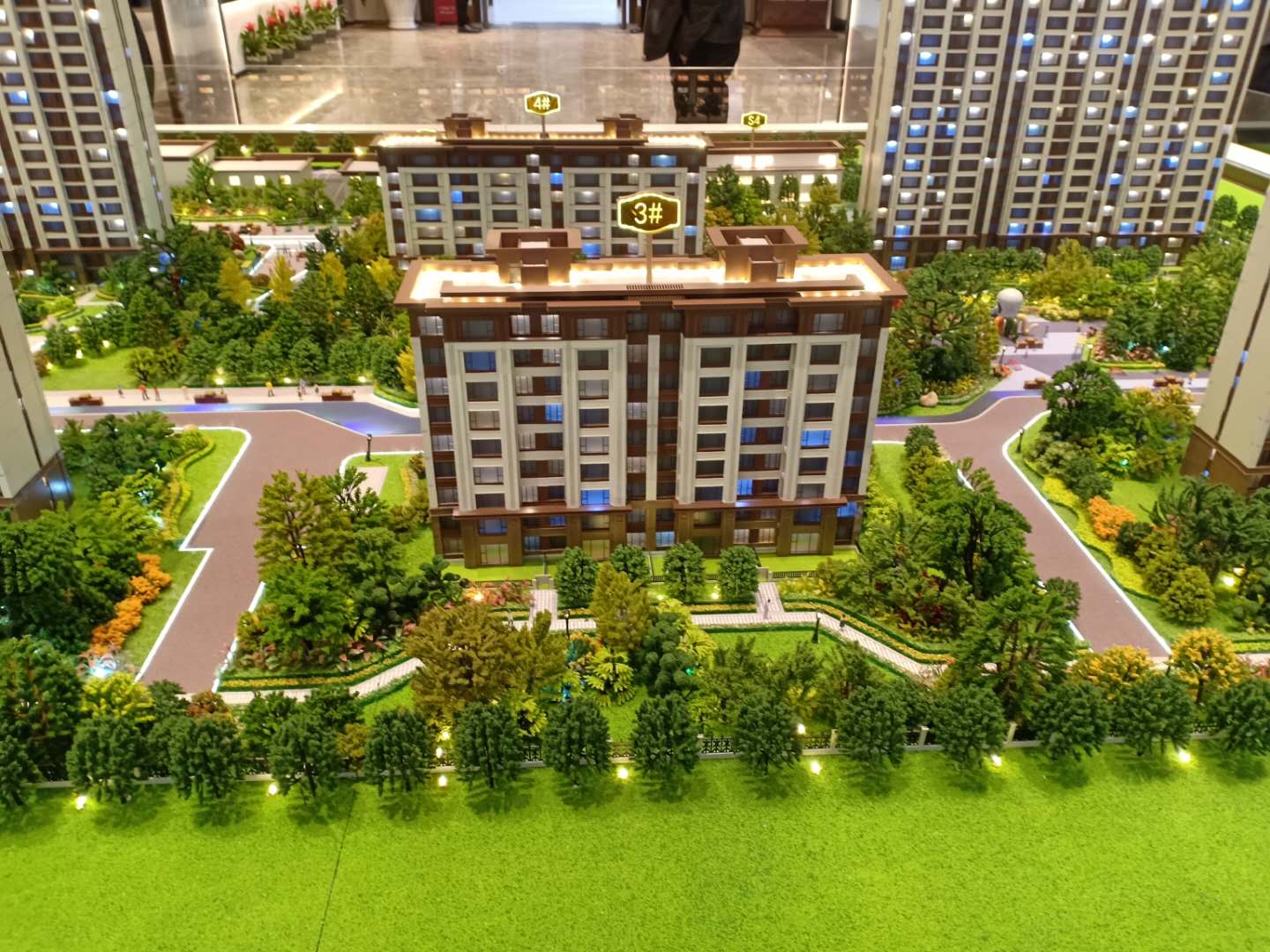 涿州紫樾华庭楼坐设计环境规划沙盘
