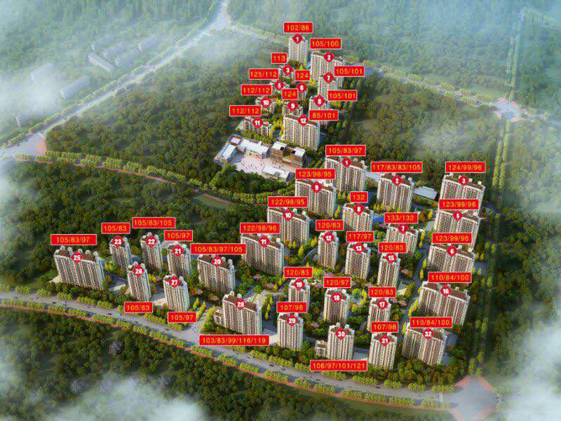 涿州铂悦山规划沙盘图