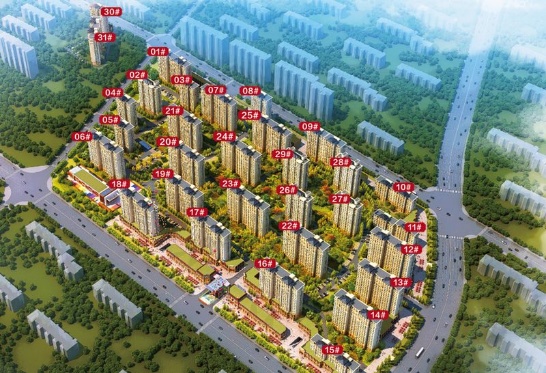 涿州鹏渤印象城小区沙盘楼号分布图
