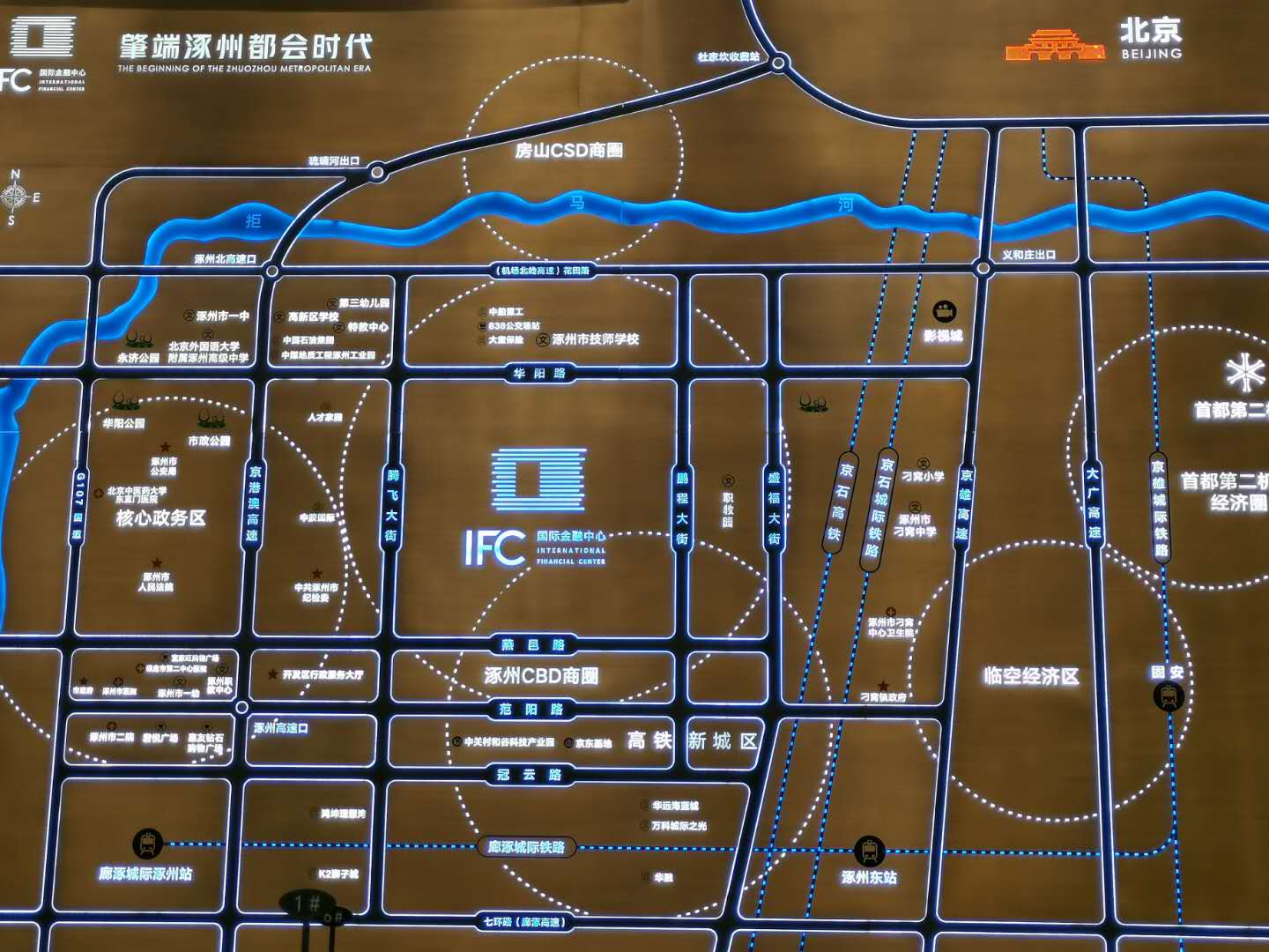 涿州千喜鹤楼盘区位交通图