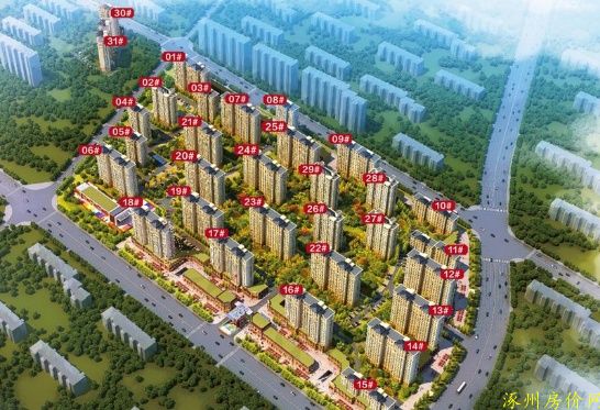 涿州印象城小区沙盘楼号分布图